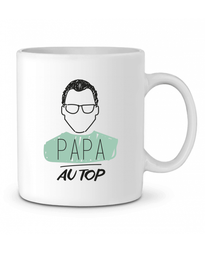 Ceramic Mug DAD ON TOP / PAPA AU TOP by IDÉ'IN
