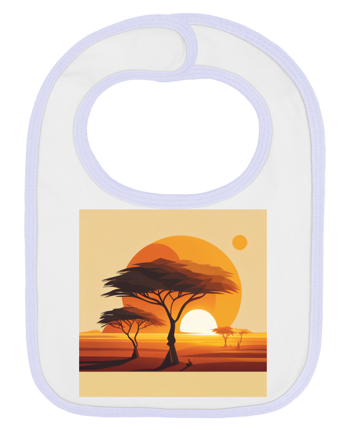 Bavoir bébé uni Savane par Louis_Designs