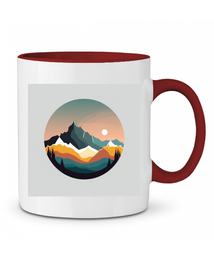 Mug bicolore Montagne Louis_Designs