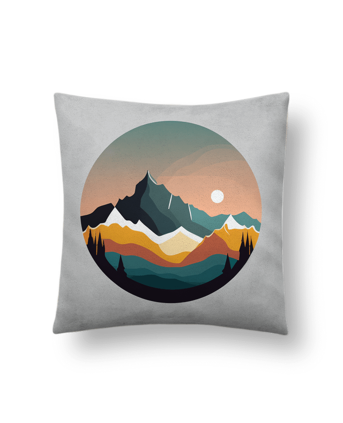 Coussin suédine Montagne par Louis_Designs