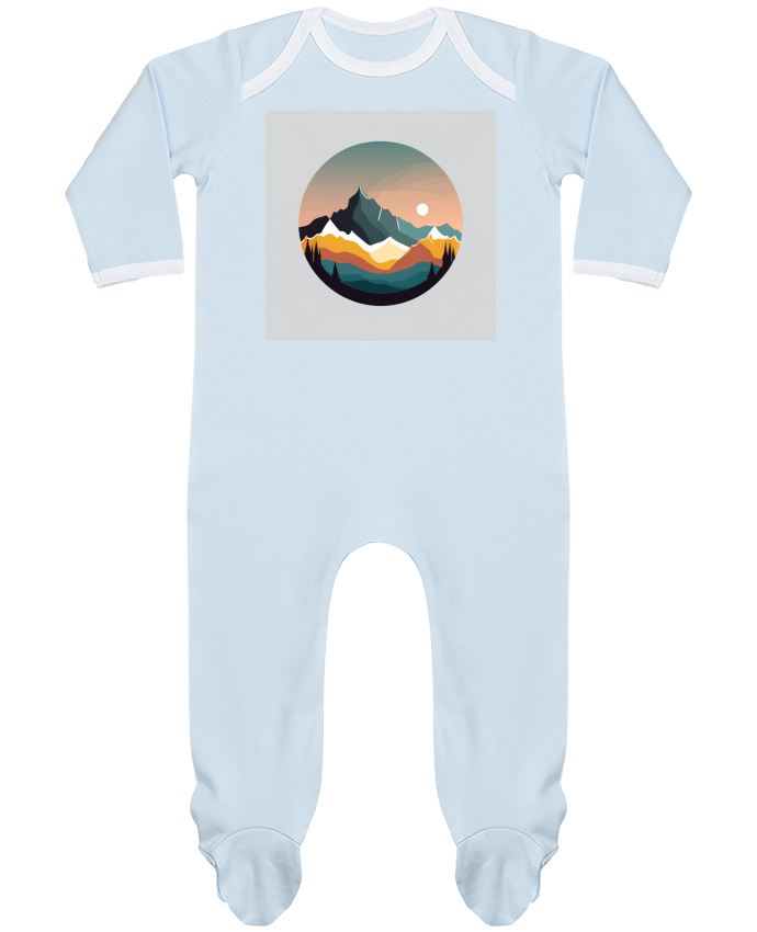 Body Pyjama Bébé Montagne par Louis_Designs