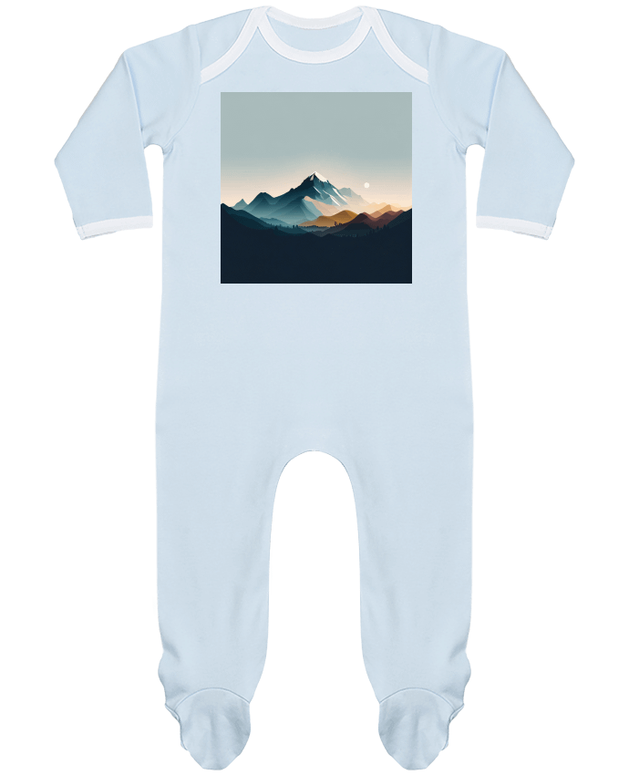 Body Pyjama Bébé Montagne par Louis_Designs