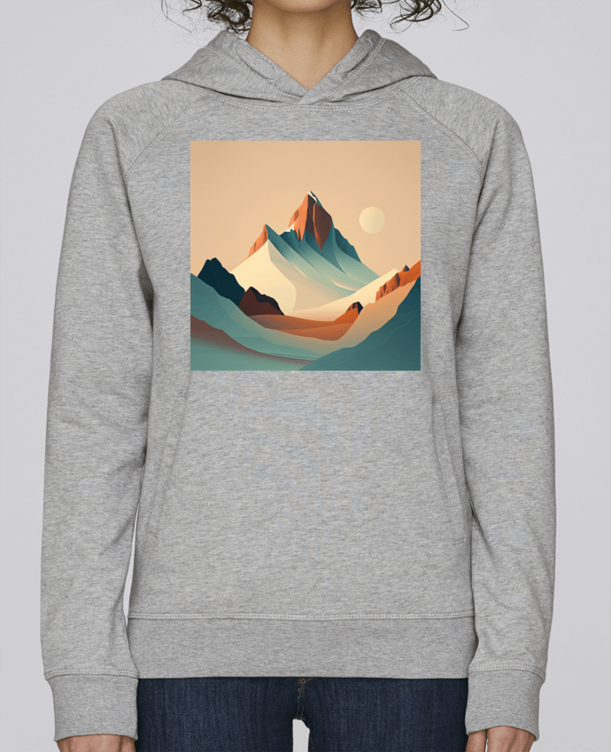 Sweat capuche femme Montagne par Louis_Designs