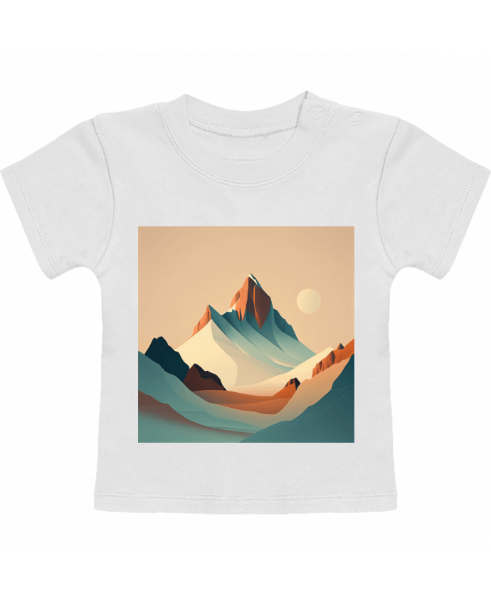 T-shirt bébé Montagne manches courtes du designer Louis_Designs