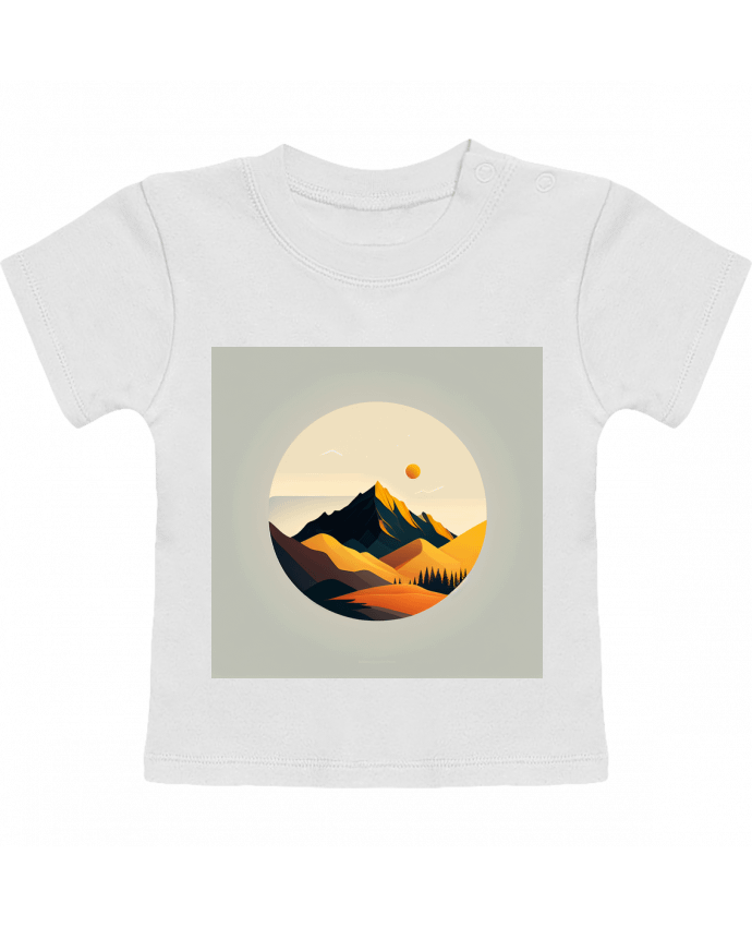 T-shirt bébé Montagne manches courtes du designer Louis_Designs