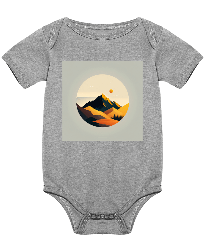 Body bébé Montagne par Louis_Designs