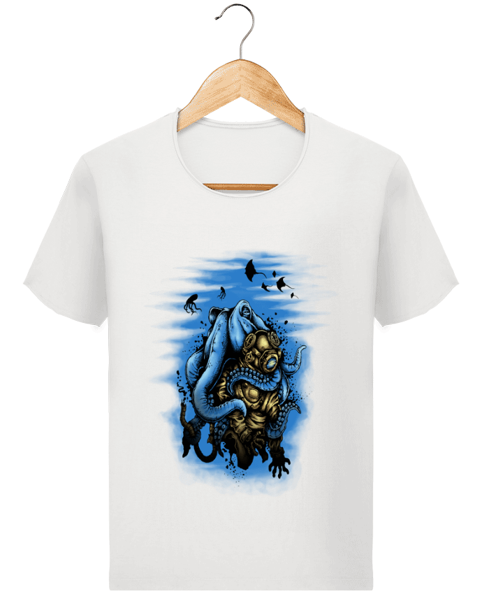  T-shirt Homme vintage Pieuvre et Scaphandre par Replicants