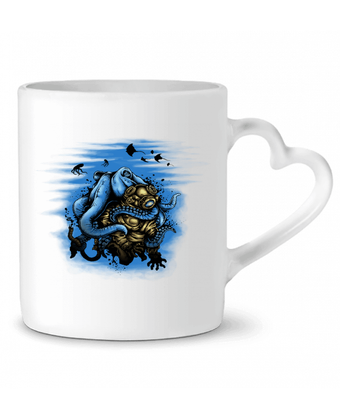 Mug coeur Pieuvre et Scaphandre par Replicants