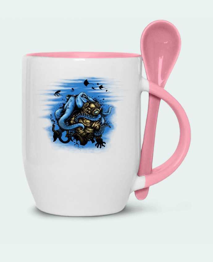  Tasse cuillère Pieuvre et Scaphandre par Replicants