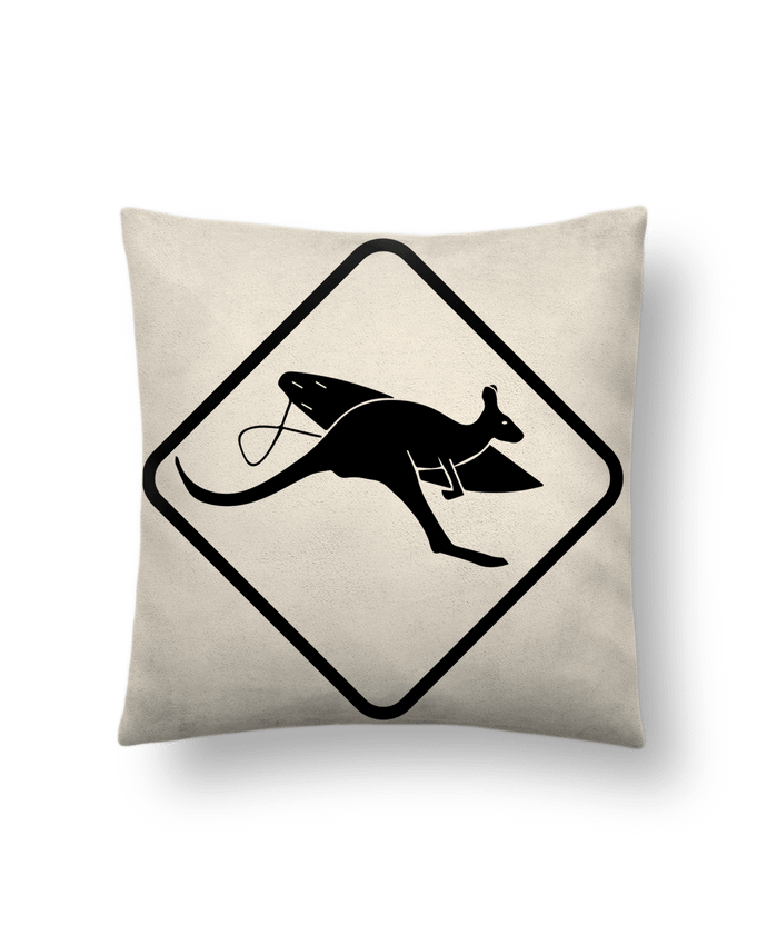 Coussin suédine Canguro surfista par SOVI