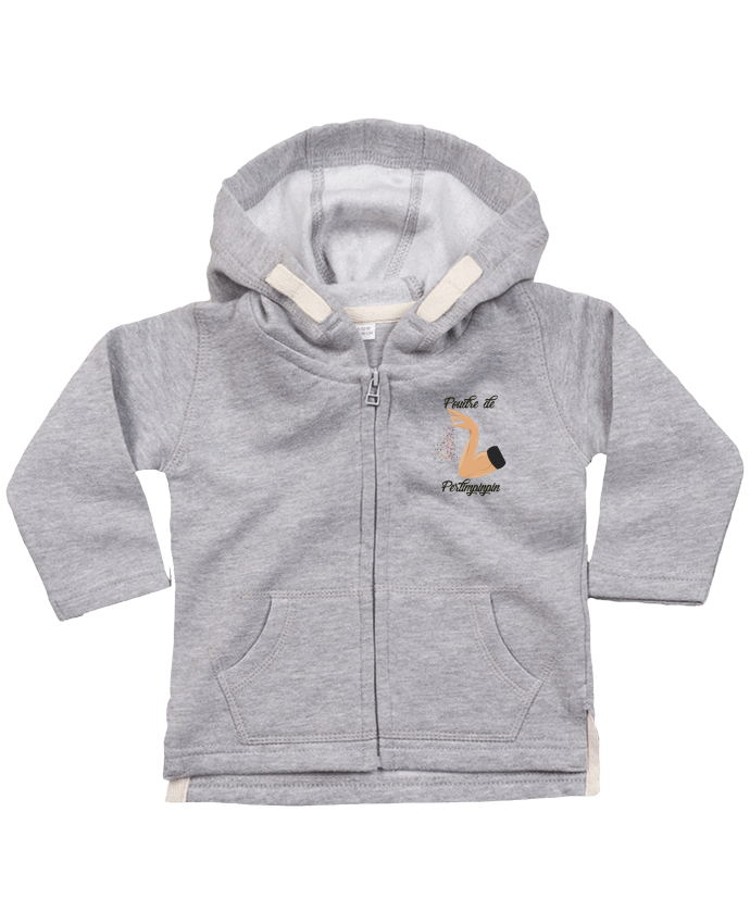 Sweat à capuche bébé zippé Poudre de Perlimpinpin par tunetoo