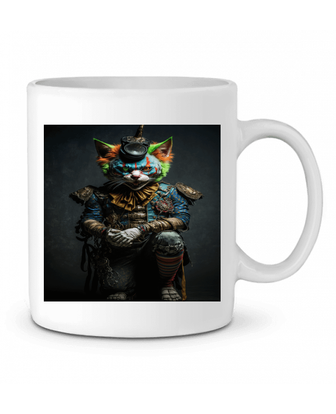 Mug  Un chat clown heureux très détaillé par InkBK