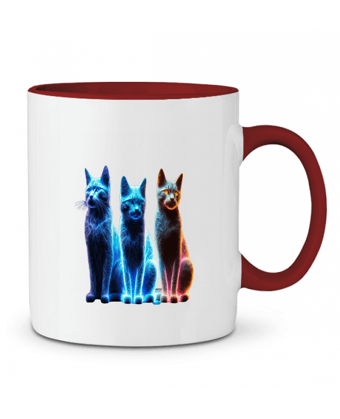 Mug bicolore Chats Néons InkBK