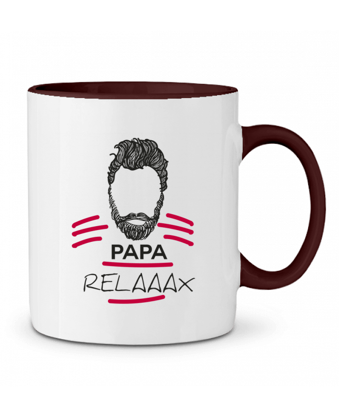 Mug bicolore PAPA RELAX / DADDY BEAR IDÉ'IN