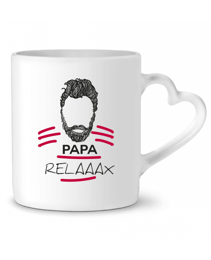 Taza Corazón PAPA RELAX / DADDY BEAR por IDÉ'IN