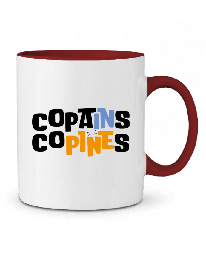 Mug bicolore zzz copains Mes copains copines
