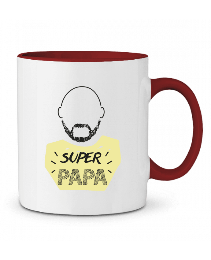 Mug bicolore SUPER PAPA / LOVELY DAD IDÉ'IN