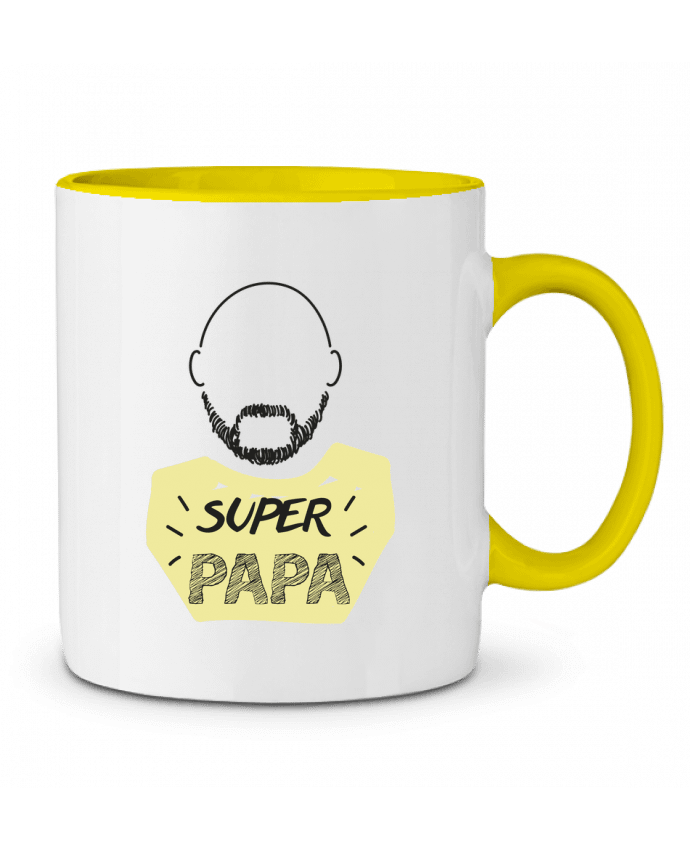 Two-tone Ceramic Mug SUPER PAPA / LOVELY DAD IDÉ'IN