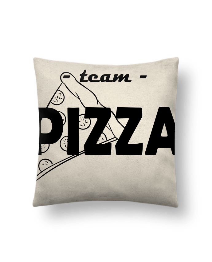 Coussin suédine team pizza par gc art