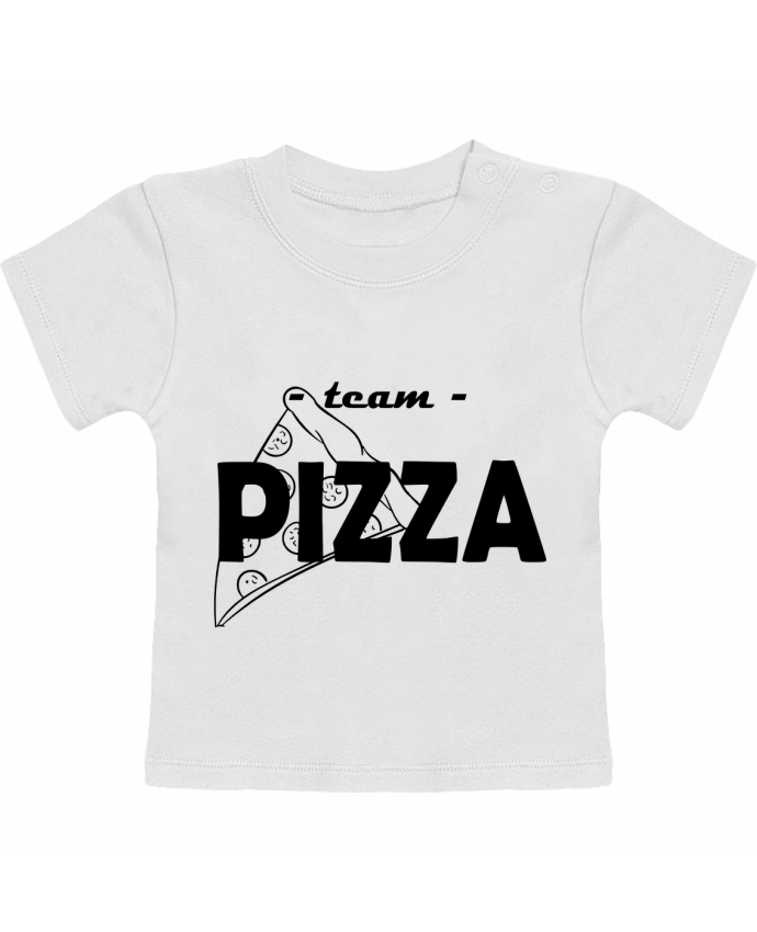 T-shirt bébé team pizza manches courtes du designer gc art