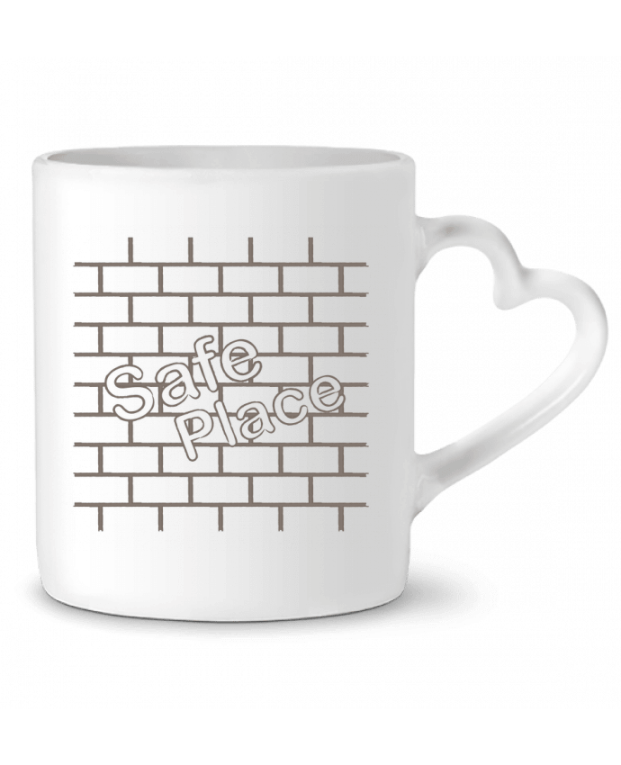 Mug coeur SAFE PLACE par Santiaguen