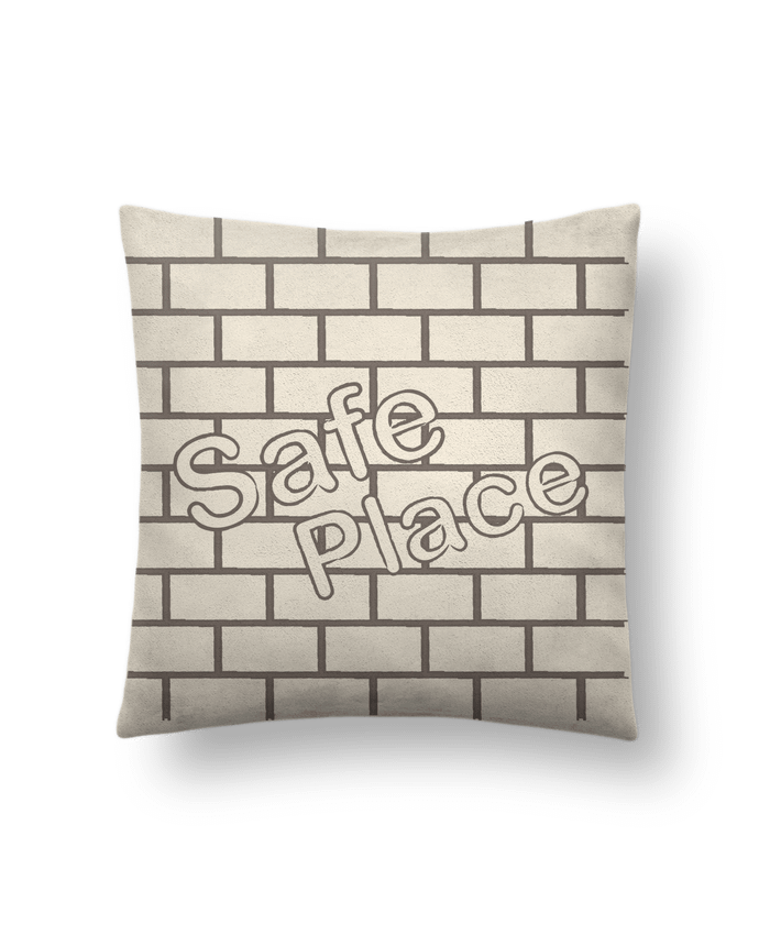 Coussin suédine SAFE PLACE par Santiaguen