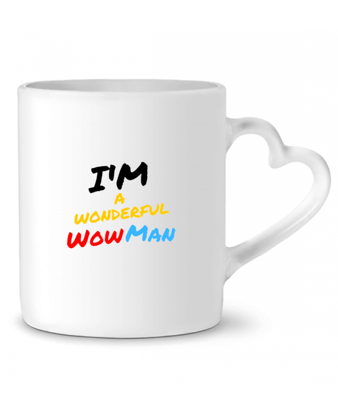 Mug coeur Wonderful wowman par Artsygn