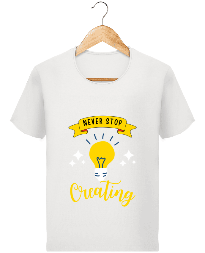  T-shirt Homme vintage Never stop creating par Rozane 