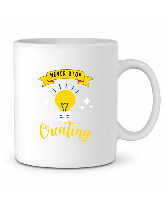 Mug  Never stop creating par Rozane 