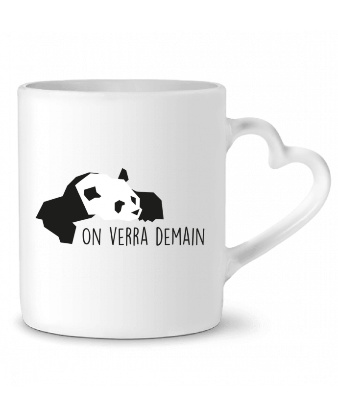 Mug coeur Panda par Sheepandco