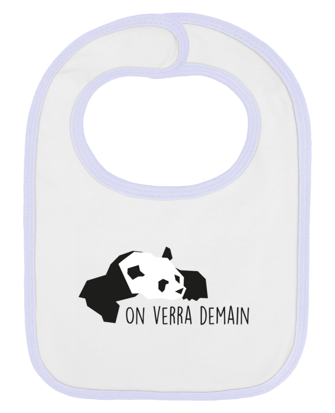 Bavoir bébé uni Panda par Sheepandco