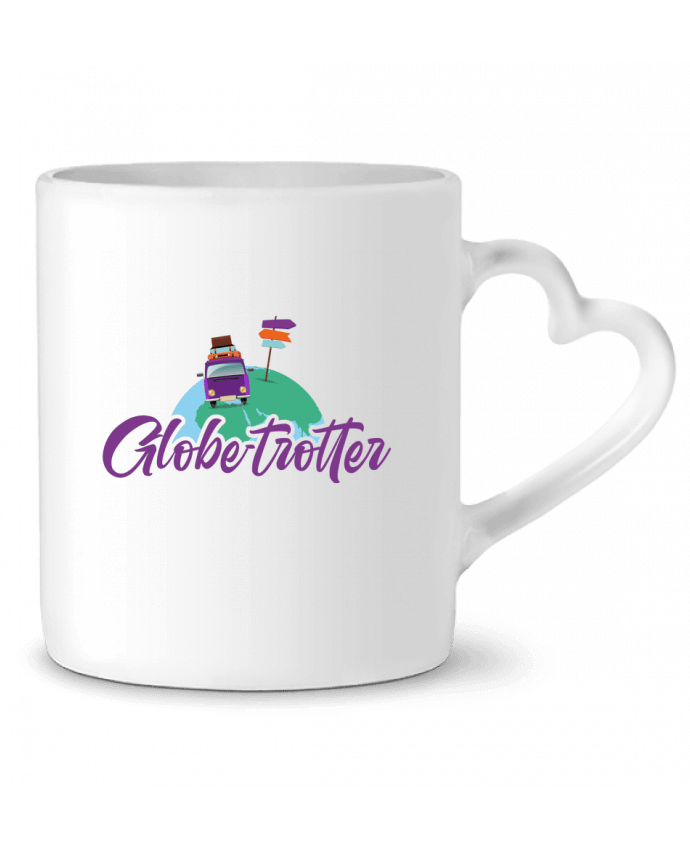Mug coeur Globe-Trotter 2 par Sheepandco