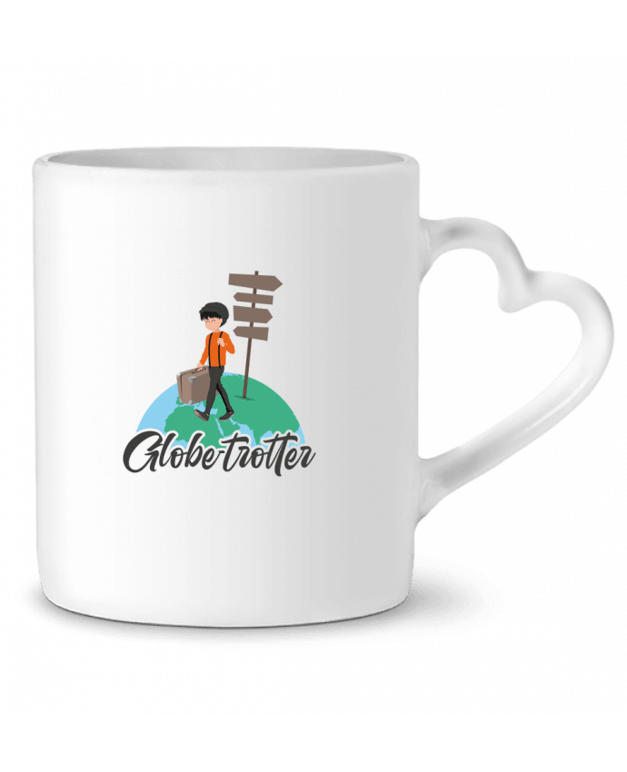 Mug coeur Globe-Trotter 4 par Sheepandco