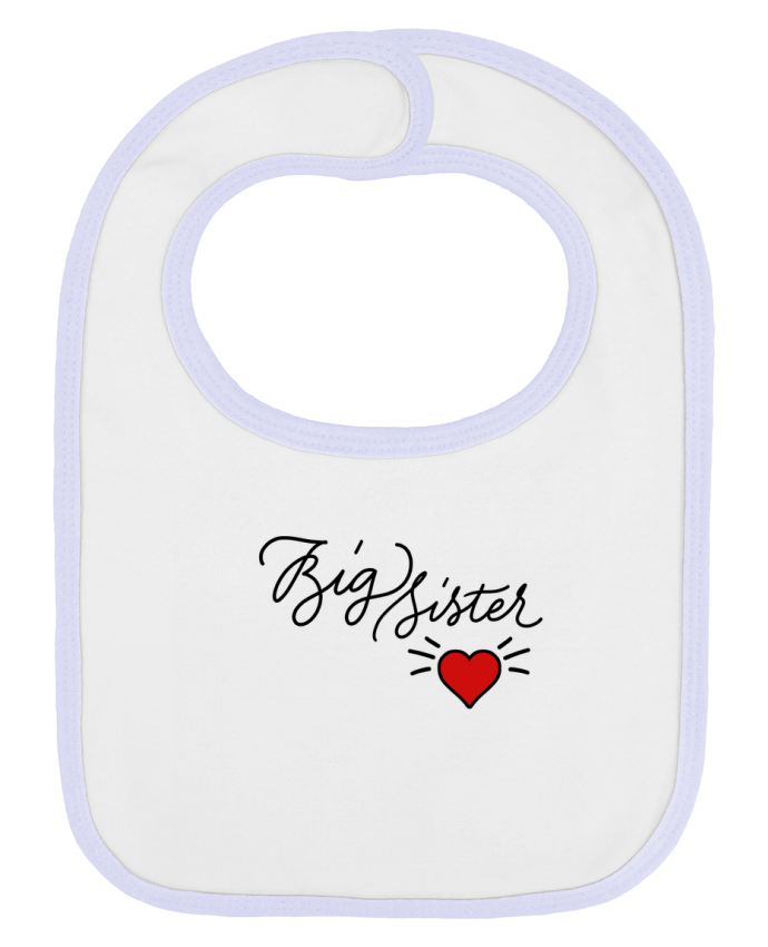 Bavoir bébé uni Big Sis Red Heart par calligraphismes