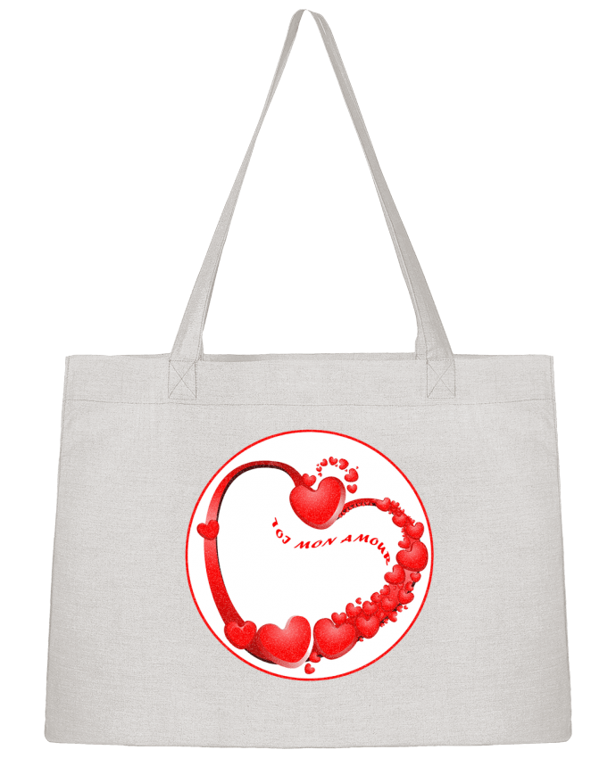 Sac Shopping Toi mon amour par Eliaf