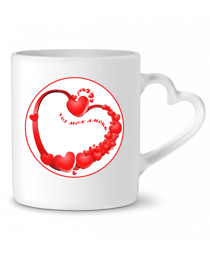 Mug coeur Toi mon amour par Eliaf