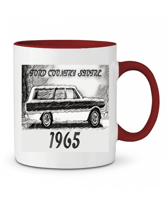 Mug bicolore voiture vintage space 31