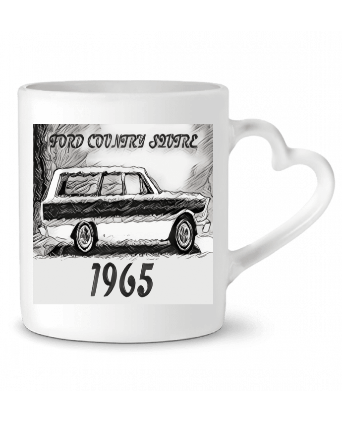 Mug coeur voiture vintage par space 31