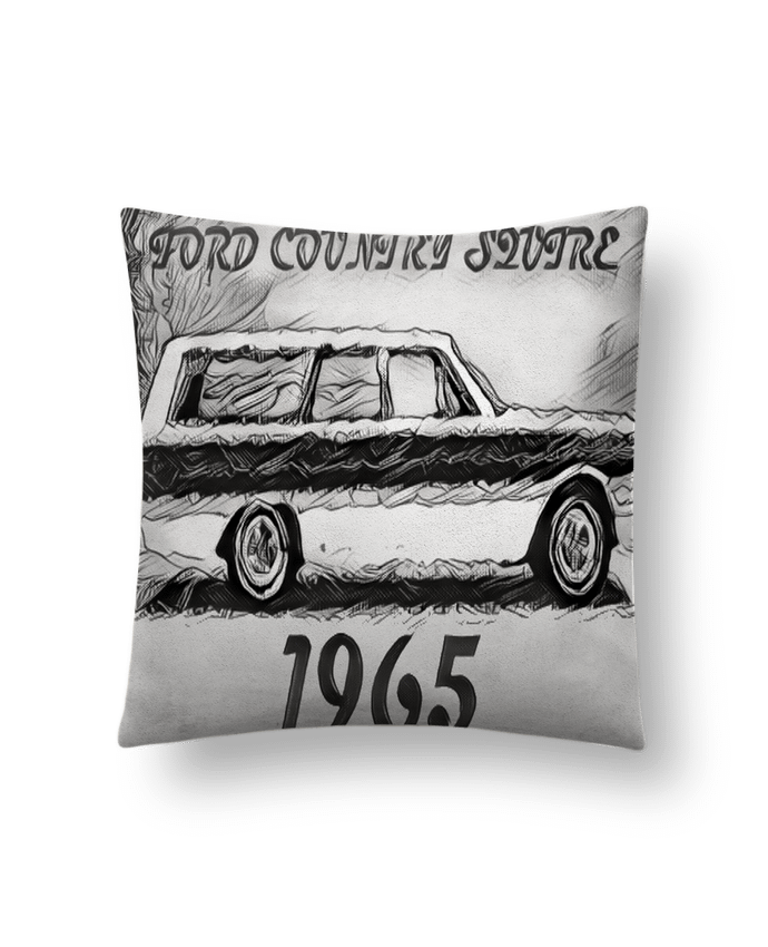 Coussin suédine voiture vintage par space 31