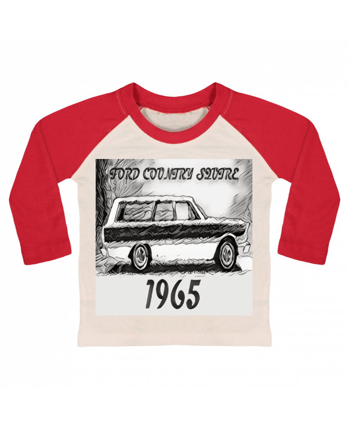 Tee-shirt Bébé Baseball ML voiture vintage par space 31