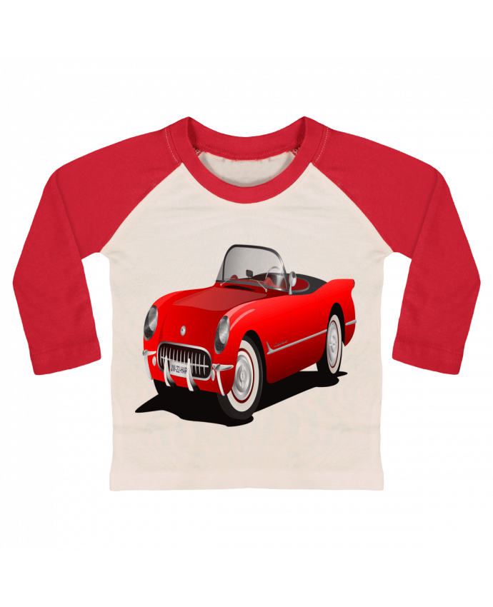 Tee-shirt Bébé Baseball ML voiture ancienne par gg creations