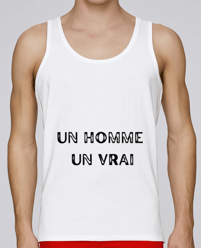 Débardeur homme Vrai Homme par Artsygn 100% coton bio