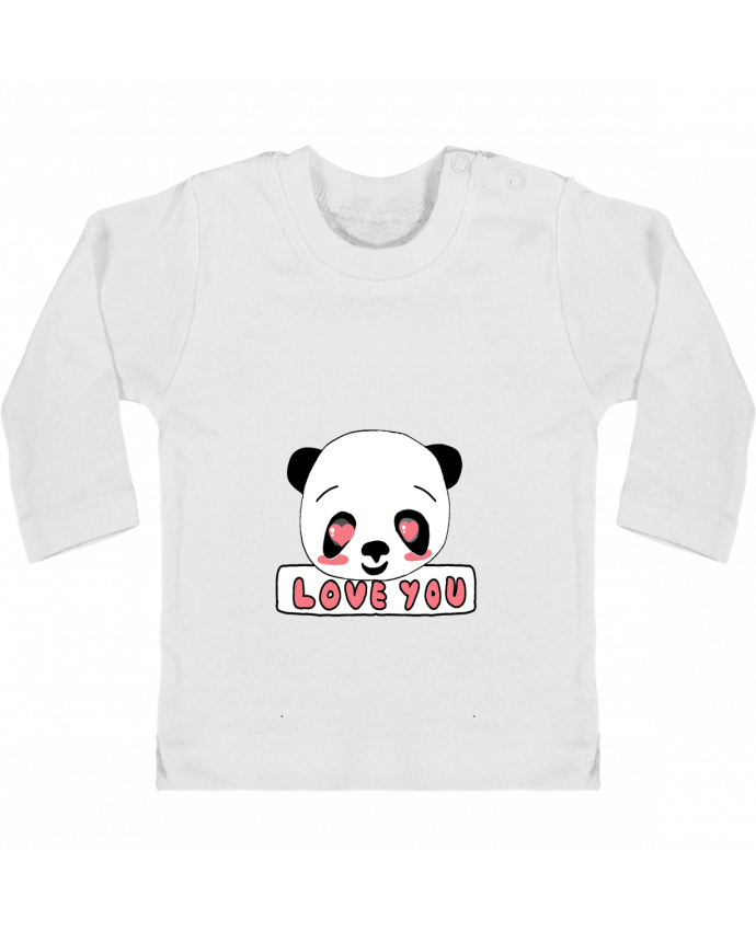 T-shirt bébé i love you manches longues du designer Ivonne Granillo