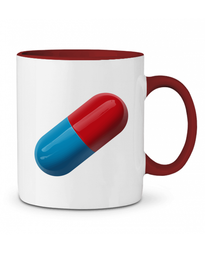 Mug bicolore Pilule réaliste Lamouchenoire