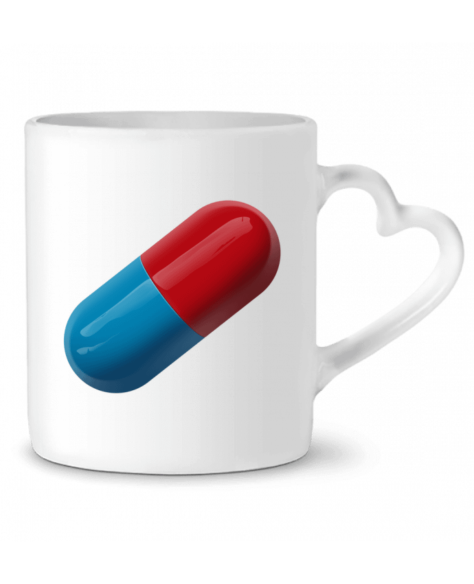 Mug coeur Pilule réaliste par Lamouchenoire