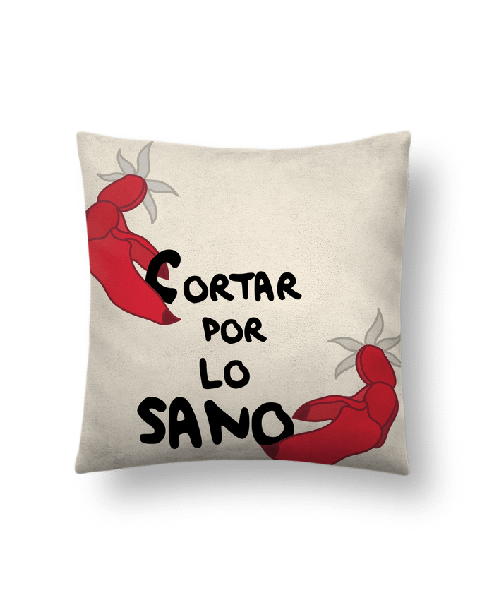 Coussin suédine CORTAR par Santiaguen