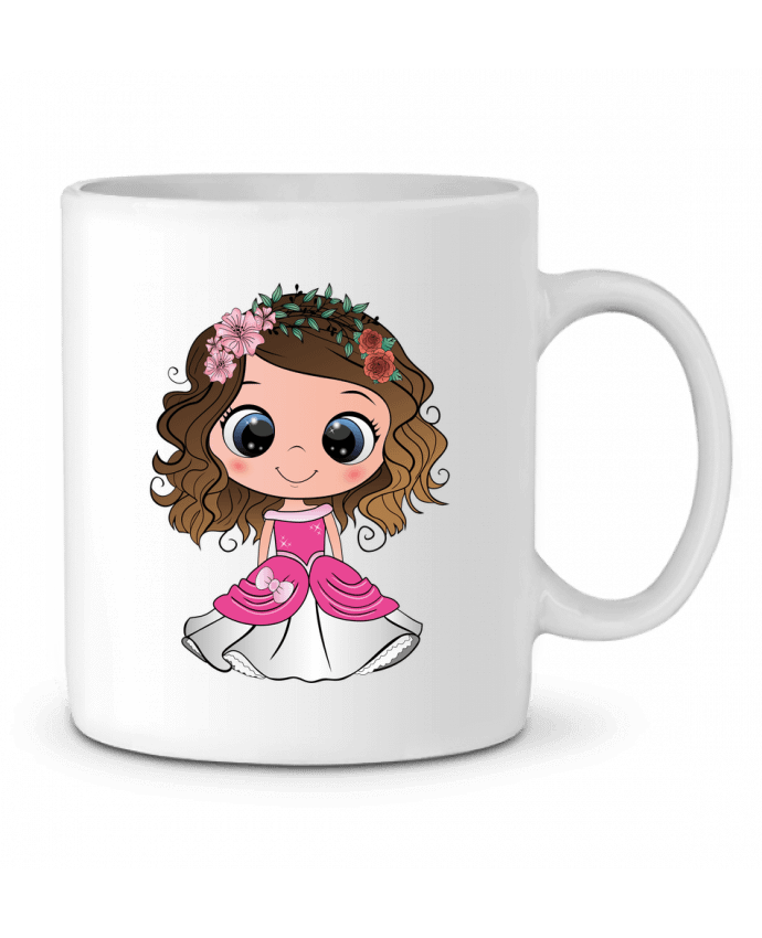 Mug  Princesse brune aux yeux bleus par EmmaCreation