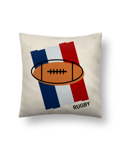 Coussin suédine Rugby France par daceroni