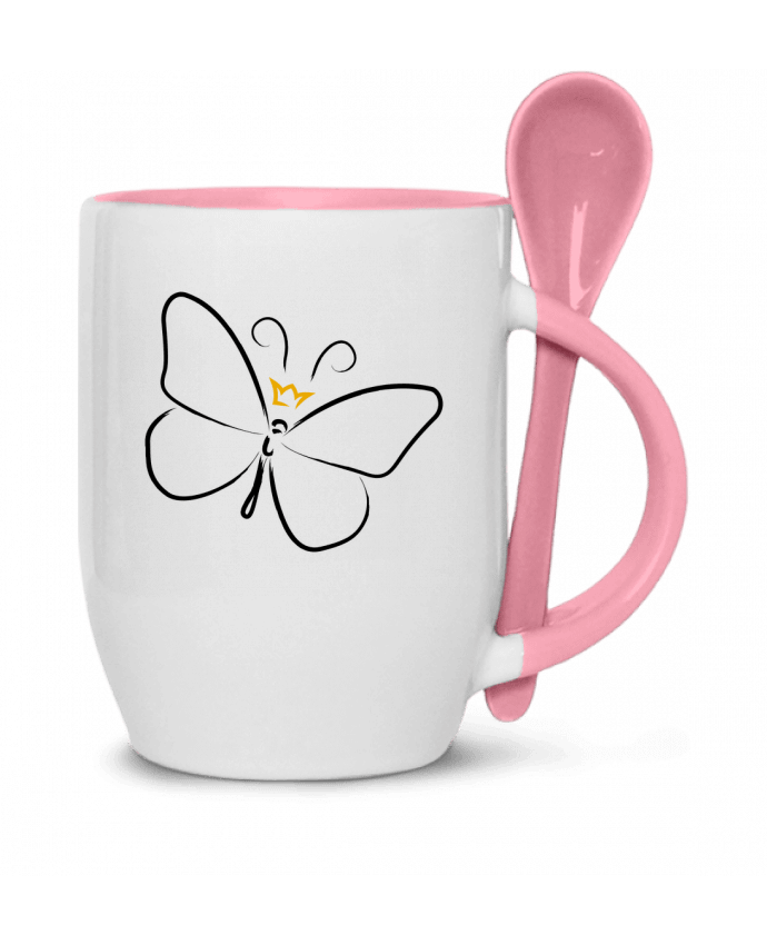  Tasse cuillère Papillon et couronne par Lamouchenoire
