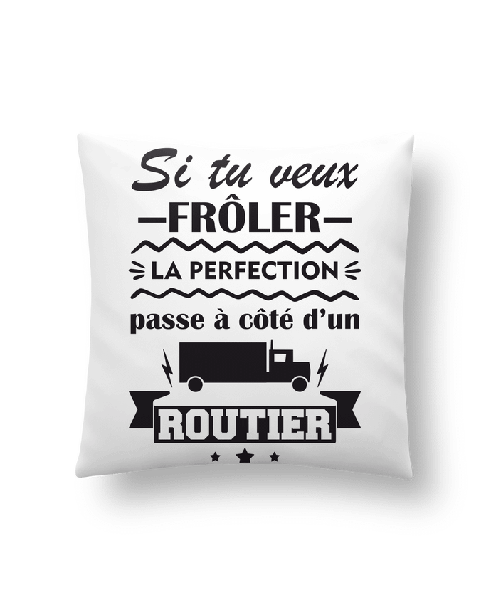Coussin Si tu veux frôler la perfection routier par Benichan